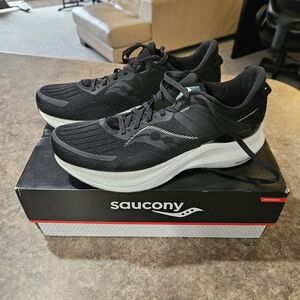 Saucony Tempus Black Fog Men’s Size 12 Running Shoes New